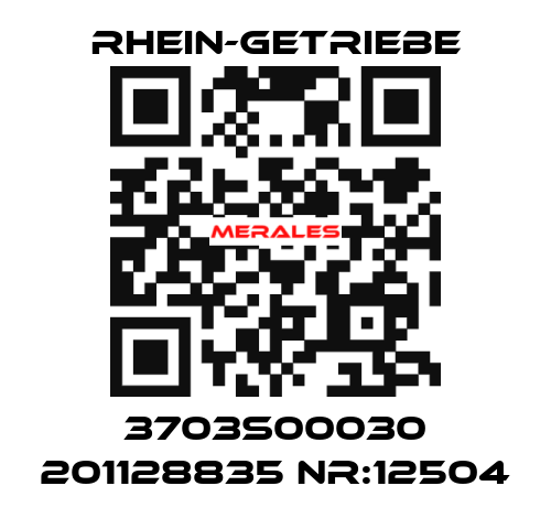 3703S00030 201128835 NR:12504 Rhein-Getriebe