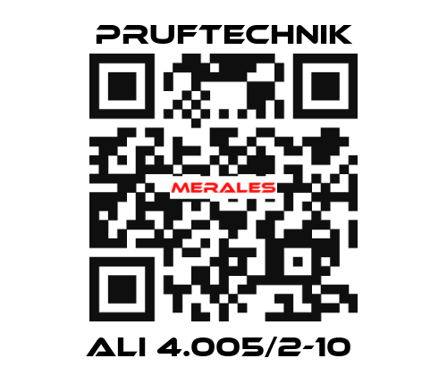  ALI 4.005/2-10  Pruftechnik