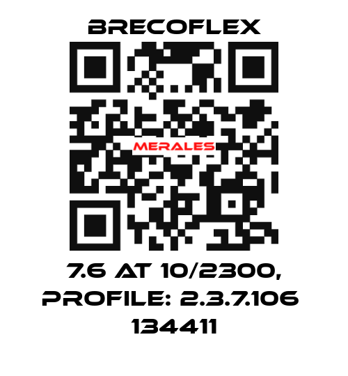 7.6 AT 10/2300, PROFILE: 2.3.7.106  134411 Brecoflex