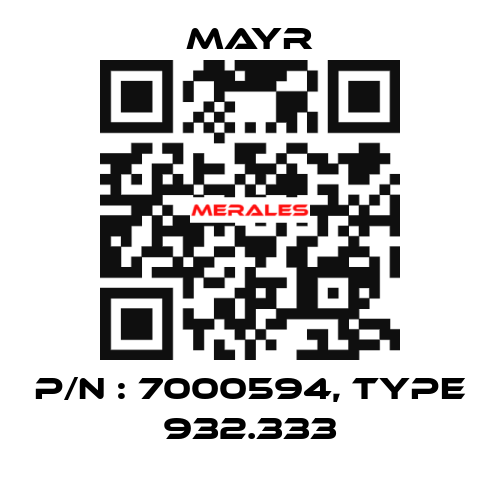 P/N : 7000594, Type 932.333 Mayr