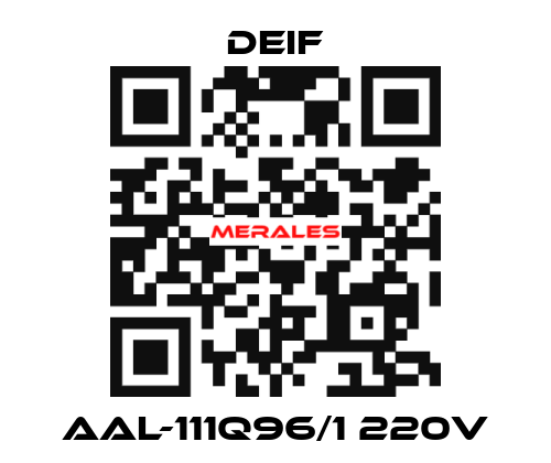 AAL-111Q96/1 220V Deif