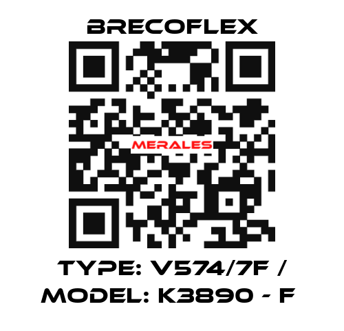 Type: V574/7F / Model: K3890 - F  Brecoflex
