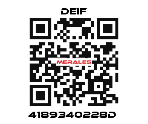4189340228D  Deif