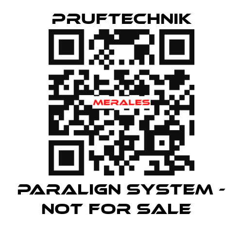PARALIGN system - not for sale   Pruftechnik
