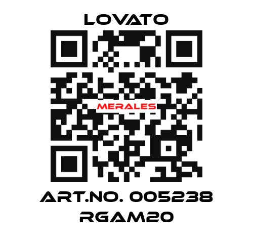 ART.NO. 005238 RGAM20 Lovato