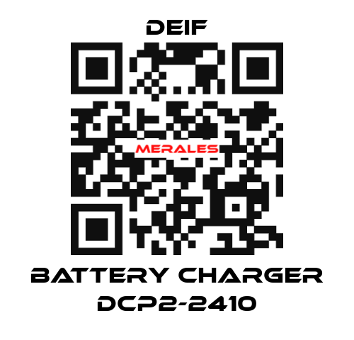 BATTERY CHARGER DCP2-2410 Deif