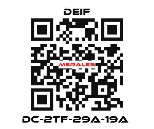 DC-2TF-29A-19A  Deif
