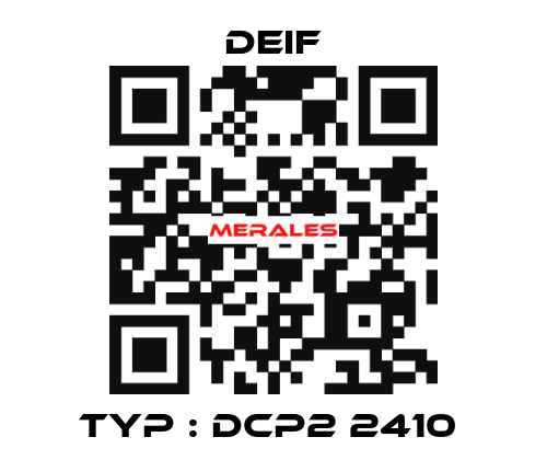 Typ : DCP2 2410  Deif