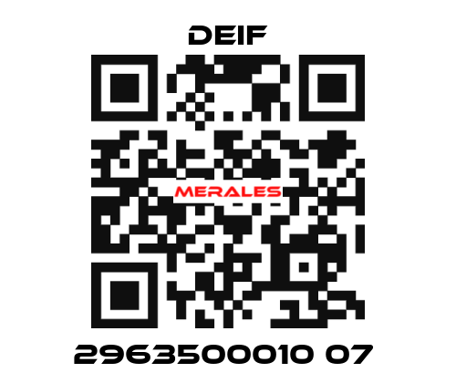 2963500010 07  Deif