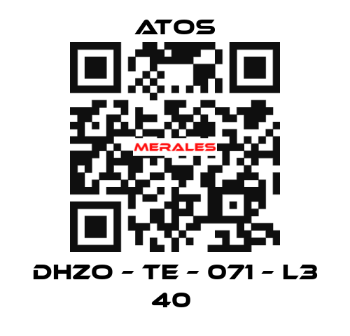 DHZO – TE – 071 – L3 40  Atos