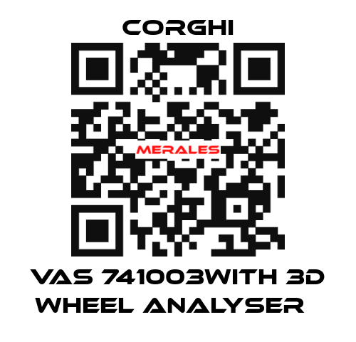 VAS 741003with 3D wheel analyser   Corghi