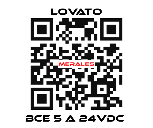 BCE 5 A 24VDC  Lovato
