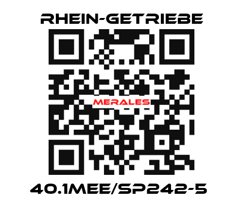 40.1MEE/SP242-5  Rhein-Getriebe