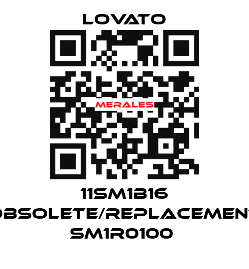 11SM1B16 obsolete/replacement SM1R0100  Lovato
