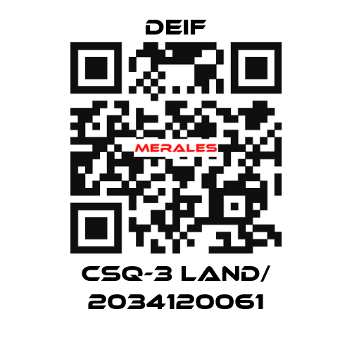 CSQ-3 Land/ 2034120061 Deif