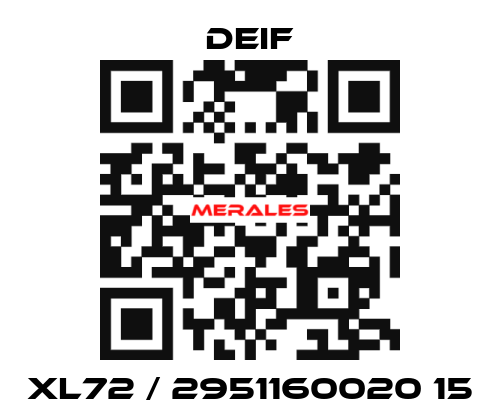 XL72 / 2951160020 15 Deif
