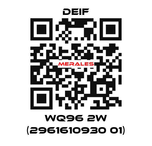 WQ96 2W (2961610930 01) Deif