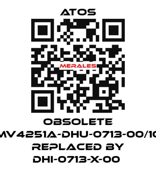 OBSOLETE MV4251A-DHU-0713-00/10 Replaced by DHI-0713-X-00  Atos