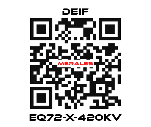 EQ72-X-420kV Deif