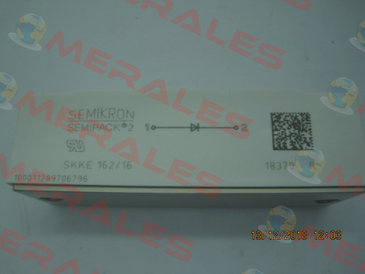 P/N: 07892030 Type: SKKE 162/16 Semikron