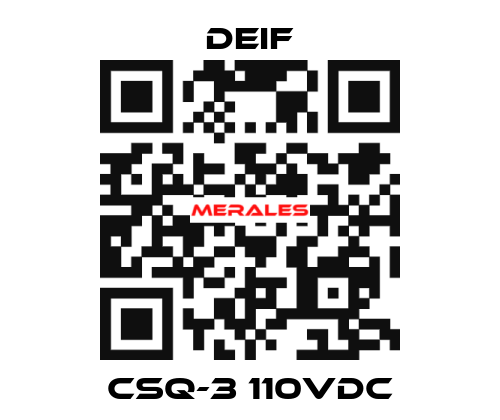 CSQ-3 110VDC Deif