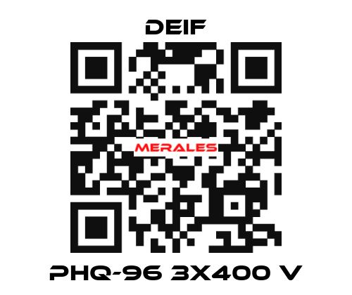PHQ-96 3x400 V Deif
