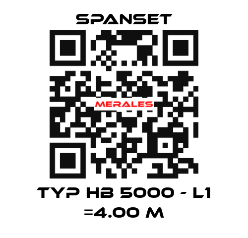 Typ HB 5000 - L1 =4.00 m SpanSet
