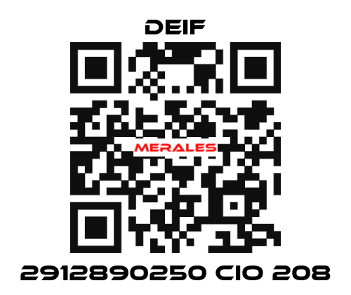 2912890250 CIO 208 Deif