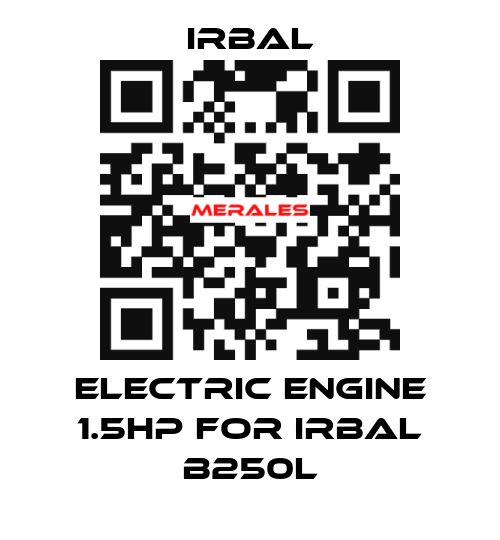 Electric engine 1.5hp for Irbal B250L irbal