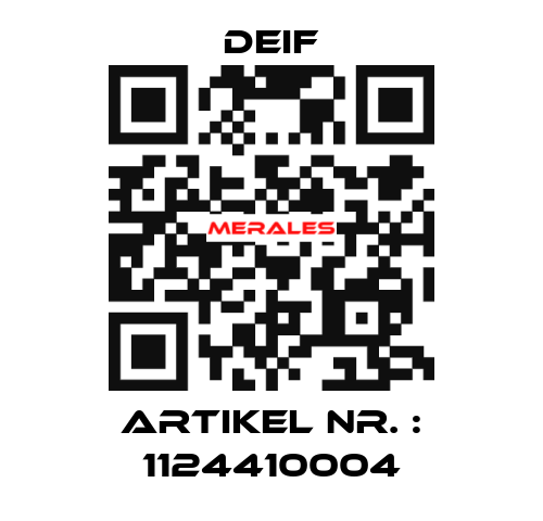 Artikel Nr. : 1124410004 Deif