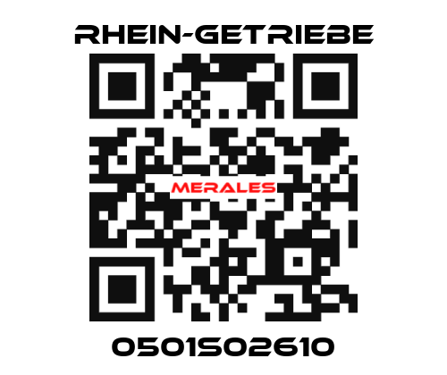 0501S02610 Rhein-Getriebe