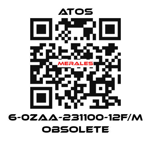 6-0ZAA-231100-12F/M obsolete Atos