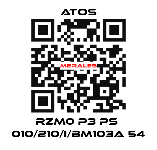 RZM0 P3 PS  010/210/I/BM103A 54 Atos