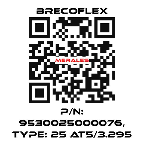 P/N: 9530025000076, Type: 25 AT5/3.295 Brecoflex