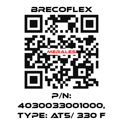 P/N: 4030033001000, Type: AT5/ 330 F Brecoflex