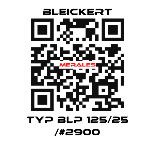 Typ BLP 125/25 /#2900 Bleickert