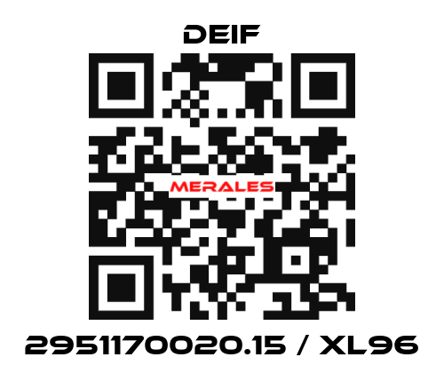 2951170020.15 / XL96 Deif