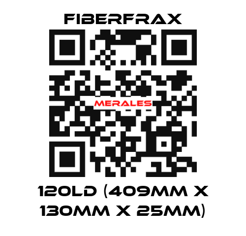 120LD (409mm x 130mm x 25mm) Fiberfrax