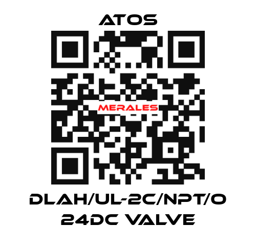 DLAH/UL-2C/NPT/O 24DC Valve Atos