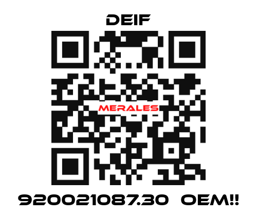 920021087.30  OEM!! Deif