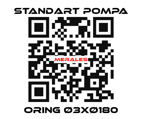 ORING Ø3xØ180 STANDART POMPA