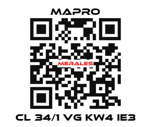 CL 34/1 VG kW4 IE3 Mapro