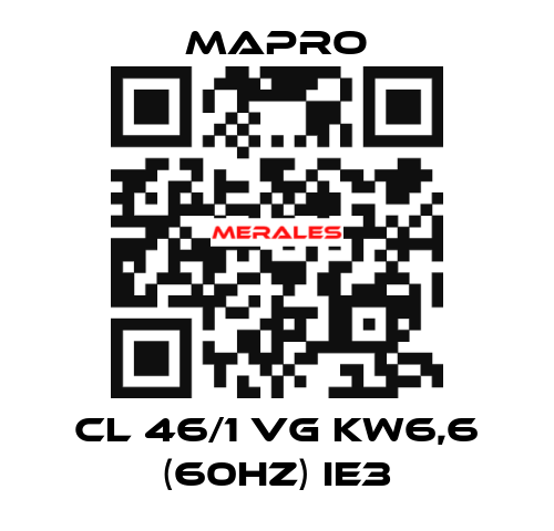 CL 46/1 VG kW6,6 (60Hz) IE3 Mapro