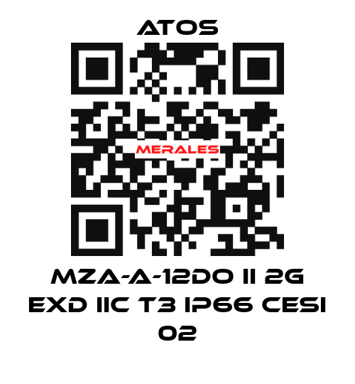 MZA-A-12DO II 2G Exd IIC T3 IP66 CESI 02 Atos