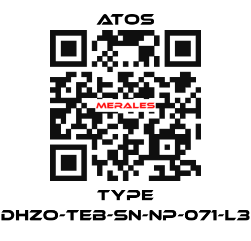 Type DHZO-TEB-SN-NP-071-L3 Atos