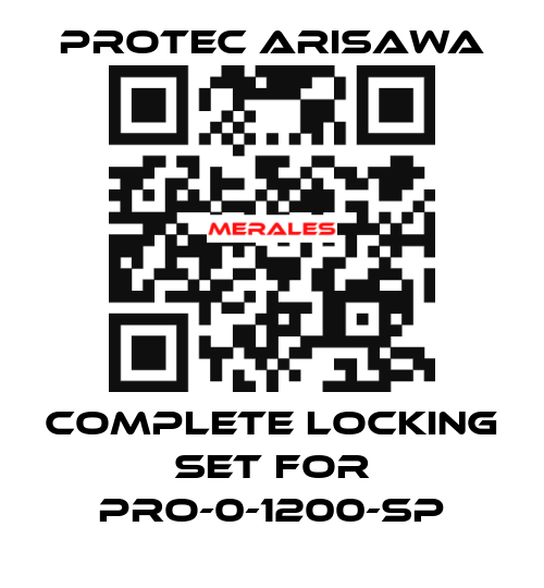 Complete locking set for PRO-0-1200-SP Protec Arisawa