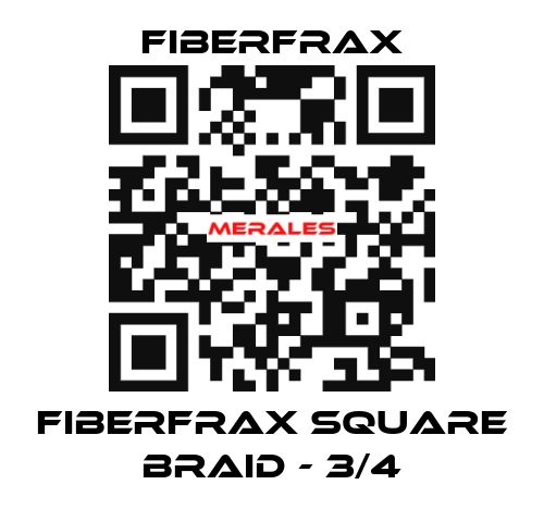 Fiberfrax Square Braid - 3/4 Fiberfrax