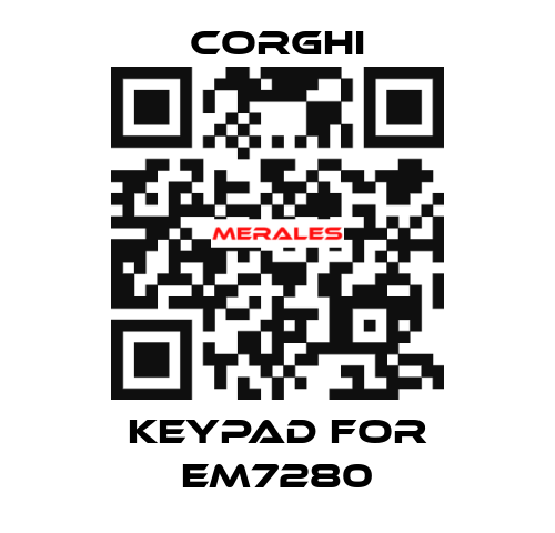 keypad for em7280 Corghi