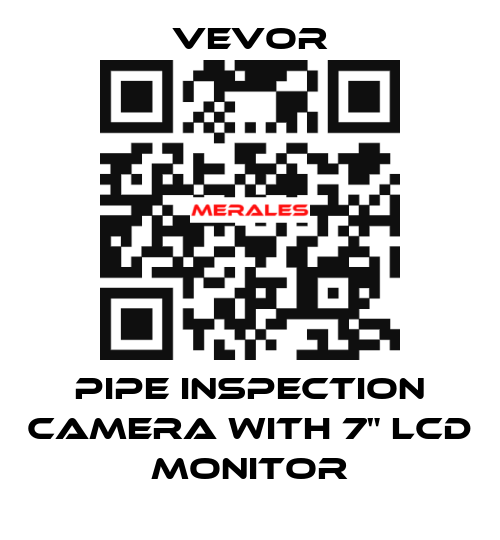 Pipe Inspection Camera with 7" LCD Monitor VEVOR