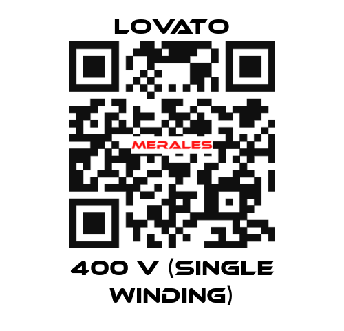 400 V (single winding) Lovato